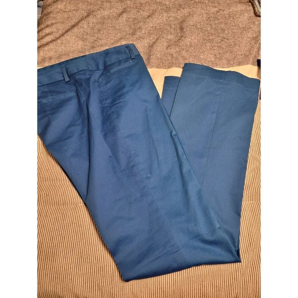 Express Womens Columnist Barely Boot Royal Blue Pants Size 8 - Picture 14 of 14